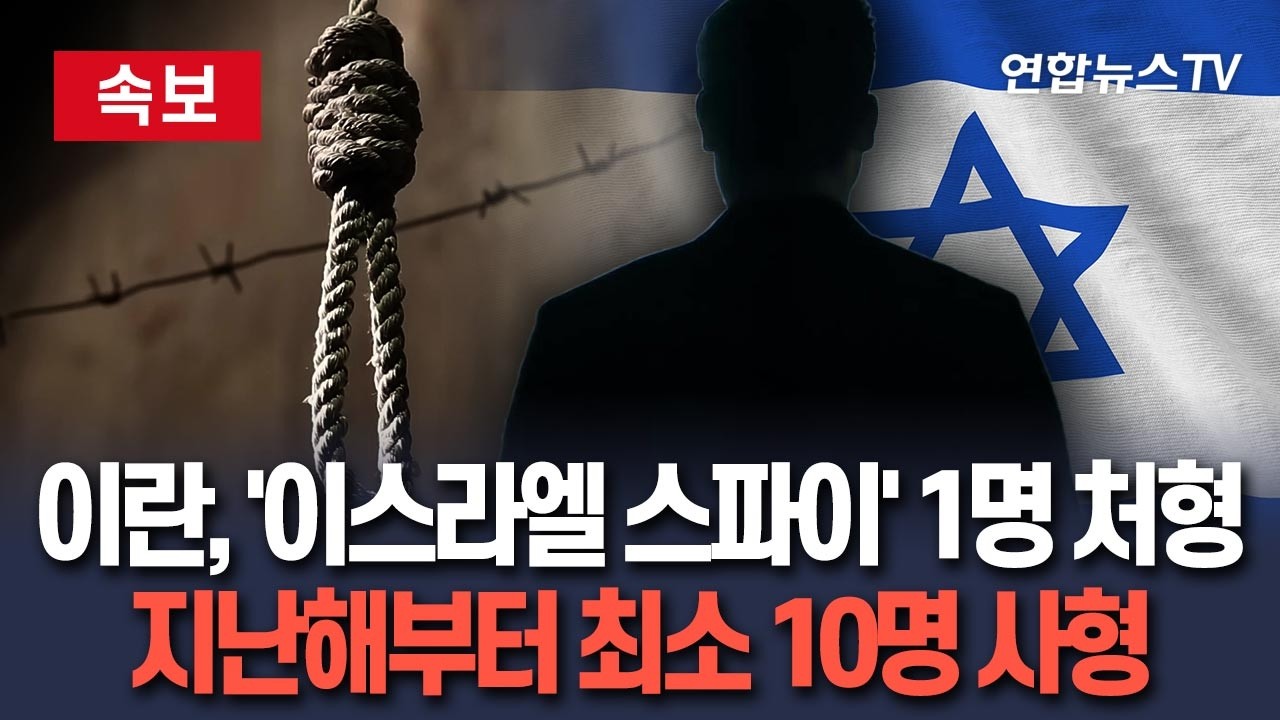 [🔴속보] 이란, '이스라엘 스파이' 색출 사활…최근 스웨덴-이란 이중국적자 1명 처형｜지난해 12일 전쟁 이후 최소 10명 이상 사형 / 연합뉴스TV(YonhapnewsTV)