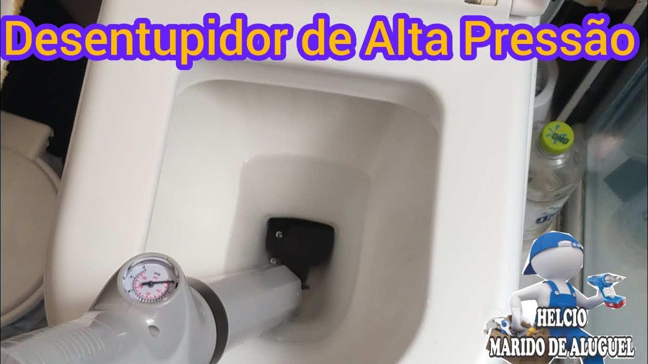 Desentupidor de Alta Pressão para desentupir Vaso Sanitário