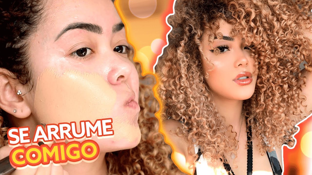 SE ARRUME COMIGO •  MAKE, CABELO + LOOK