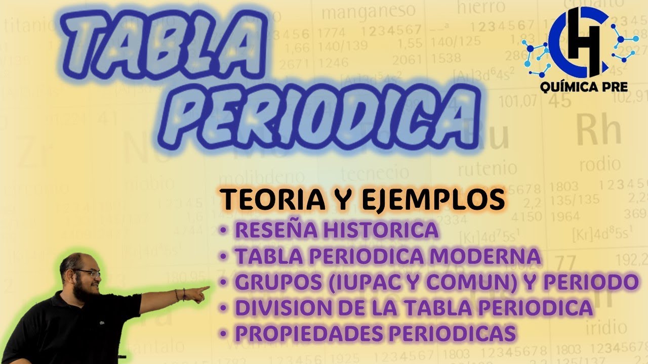 TABLA PERIODICA - TEORIA Y EJEMPLOS