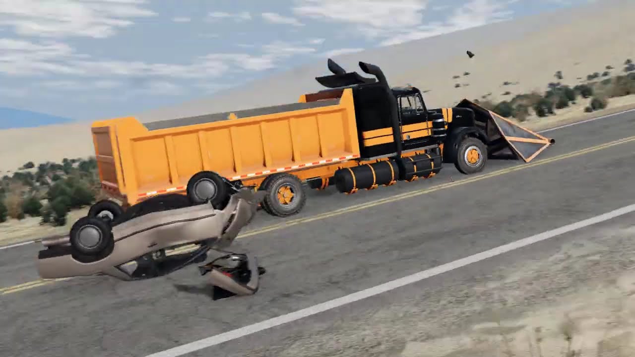 Destroyer Truck Vs traffic  Beamng Drive