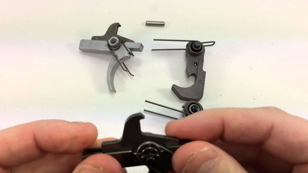 Spikes Tactical Nickel Boron trigger group & ALG ACT, side by side comparison