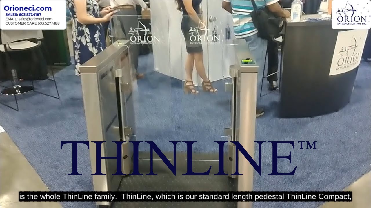 Sleek Optical Turnstile ThinLine Introduced by Orion Entrance Control