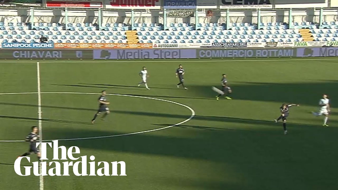 Cremonese player scores extraordinary goal from own half in Serie B