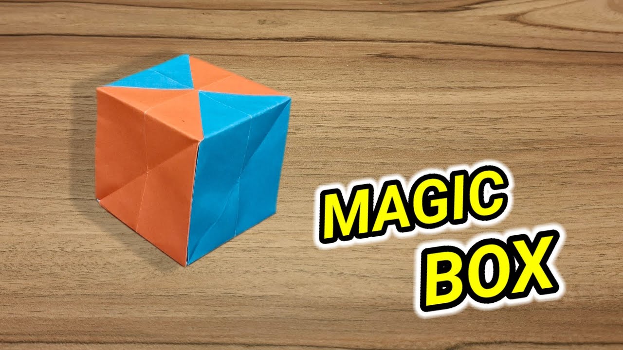 Origami magic box, cara membuat kubus dengan kertas