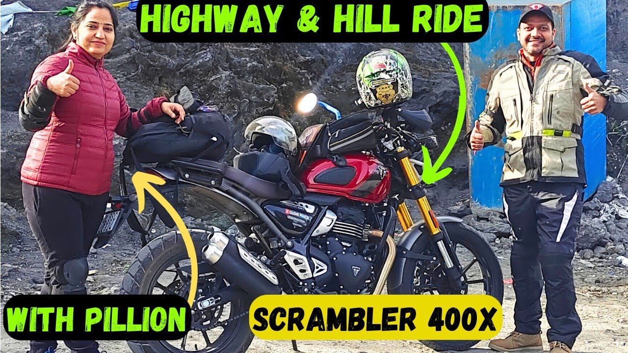 1st Triumph Scrambler 400X To Hit Mountains With Pillion