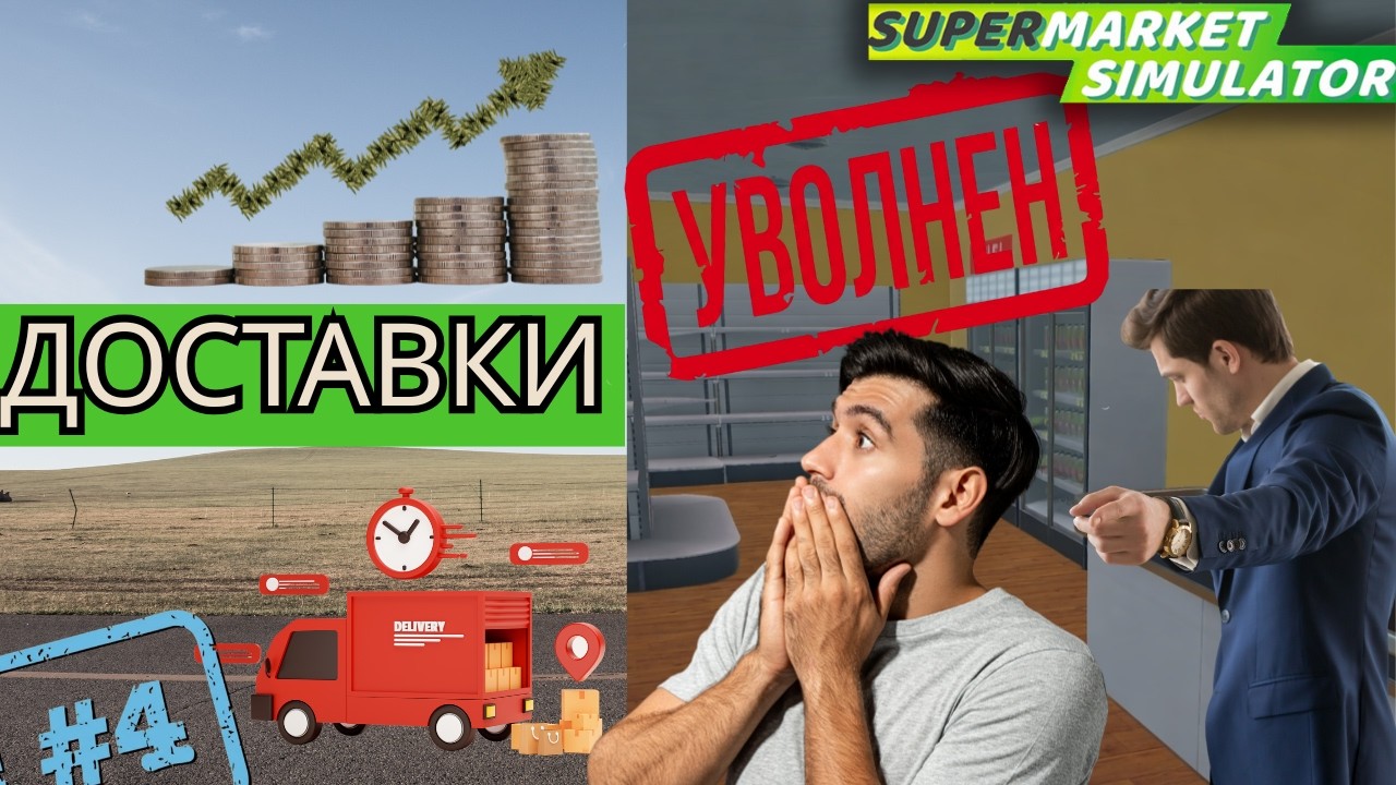 УВОЛНИХ ГО! 😱 Доставки, прогрес, но ще има ли ФАЛИТ!? | Supermarket Simulator #4 Част 3
