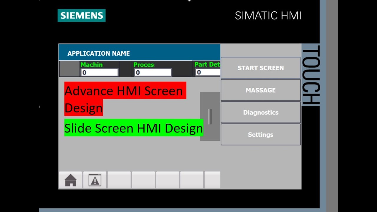 Siemens ADVANCE HMI DESIGN//SLIDE SCREEN //Part 3//#siemens #hmi