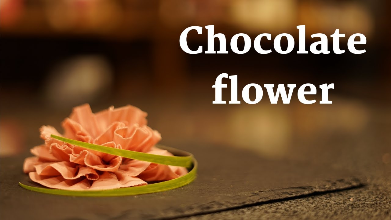 【ショコラティエがチョコレートで花を作ってみた】How to make chocolate flower