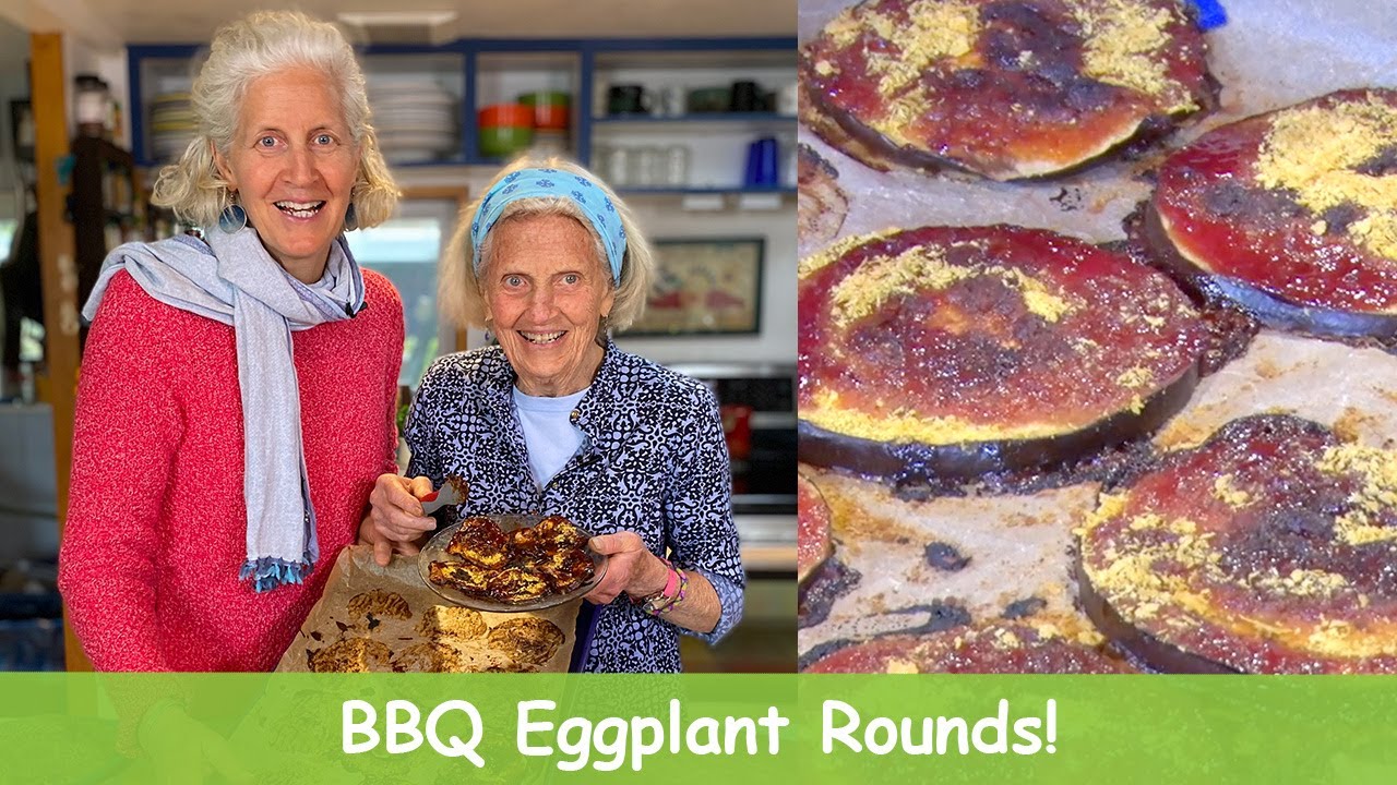 BBQ Eggplant Rounds!