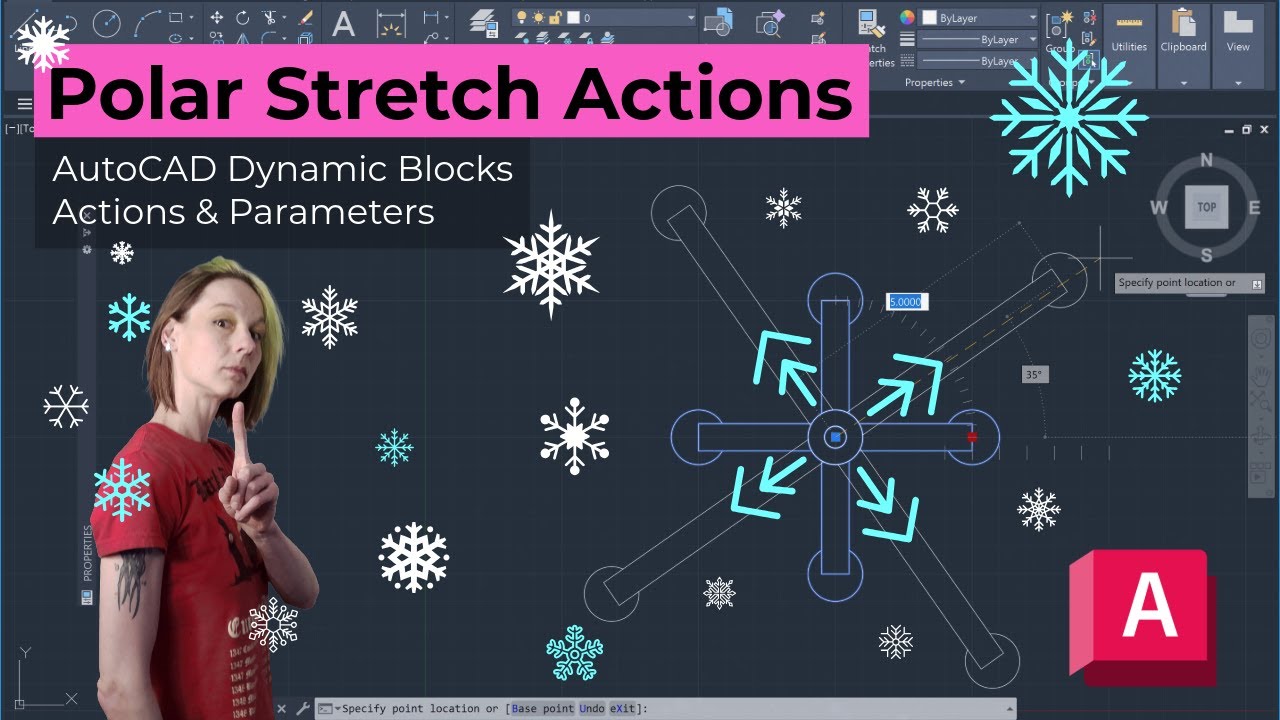 10 - Polar Stretch Action - Dynamic Block Actions & Parameters 101 - FTF