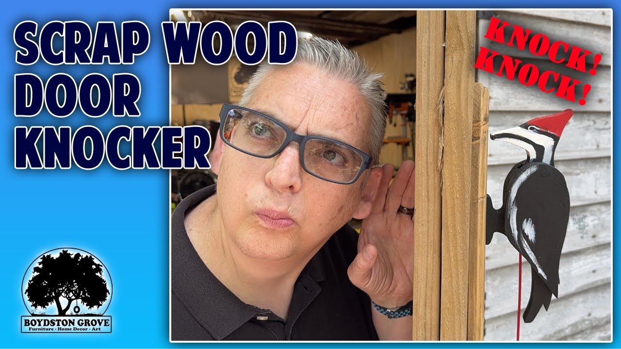 Turning Scrap Wood Into a Woodpecker Door Knocker
