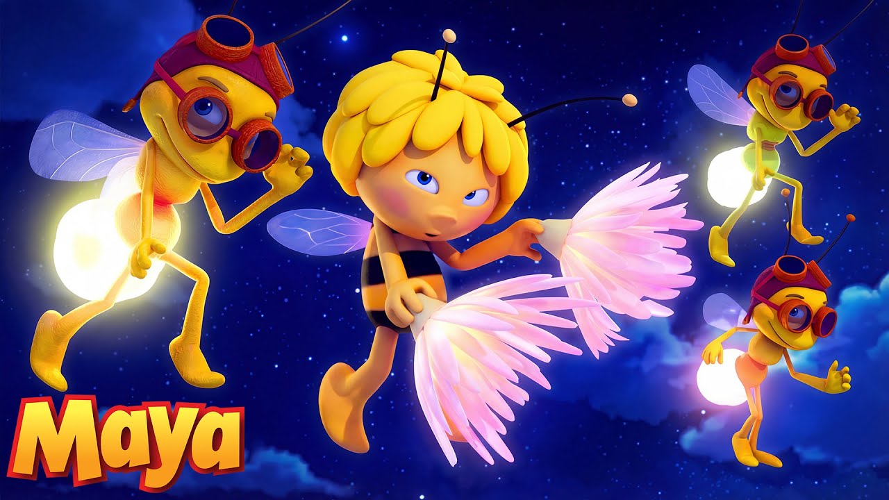Twinkle, Sparkle, Dance! Maya’s Firefly Dance ✨ 🐝 Maya The Bee | Cartoon and video for Kids