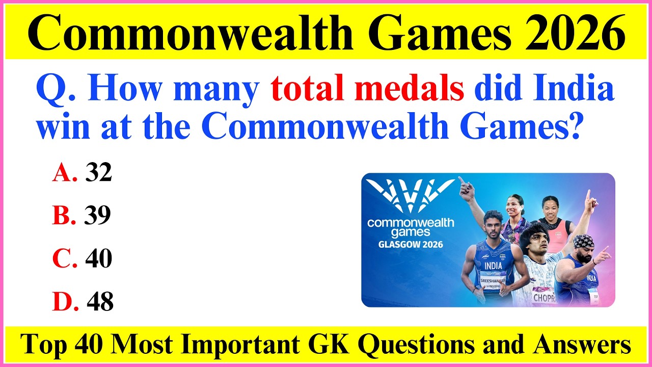 Commonwealth Games 2026 Current Affairs | Commonwealth Games 2026 | Sports Current Affairs 2026