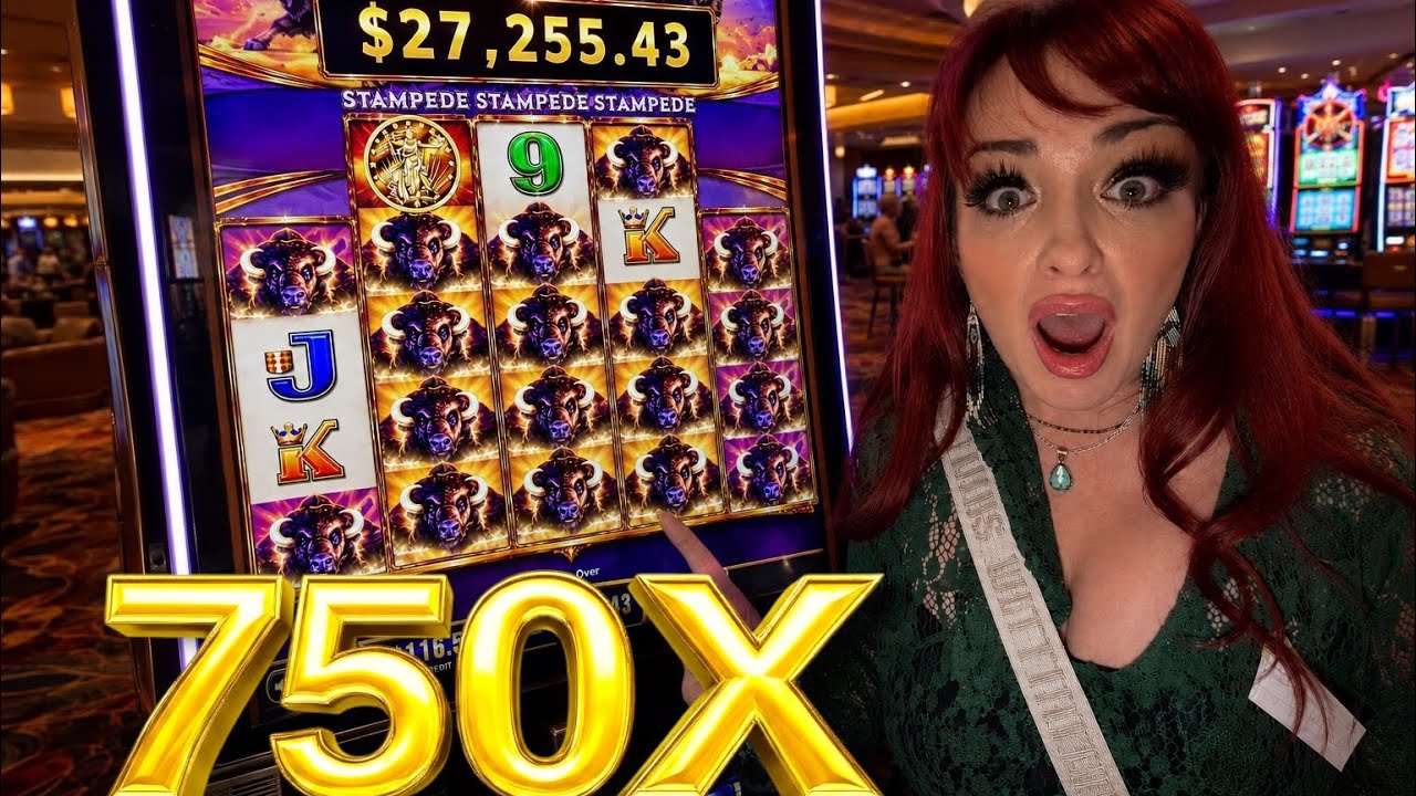 750X!!!! THE BIGGEST BUFFALO STAMPEDE JACKPOT OF MY LIFE!!!! 