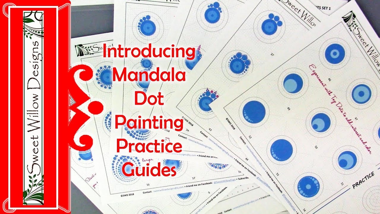INTRODUCING MANDALA DOT PAINTING PRACTICE GUIDES