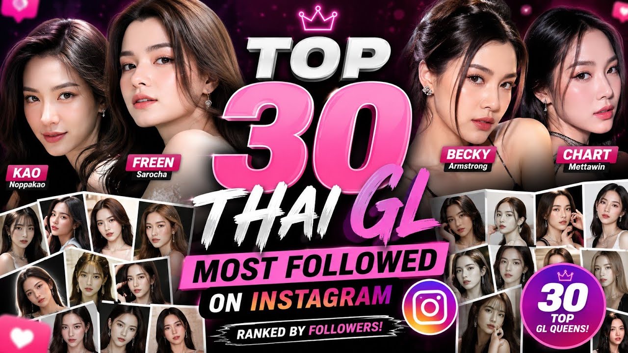 Top 30 Most Followed Thai GL Actresses on Instagram (2026 Updated Ranking)