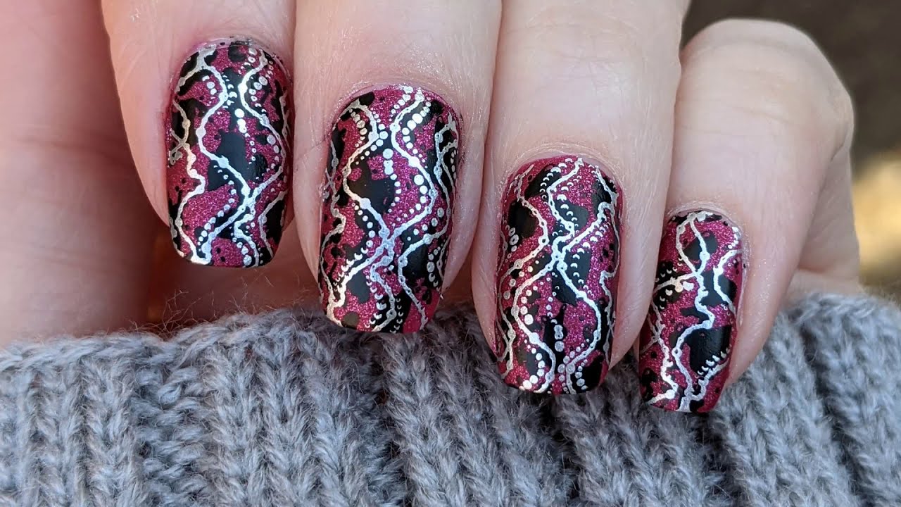 Easy Nail Design Double Stamping Nail Art