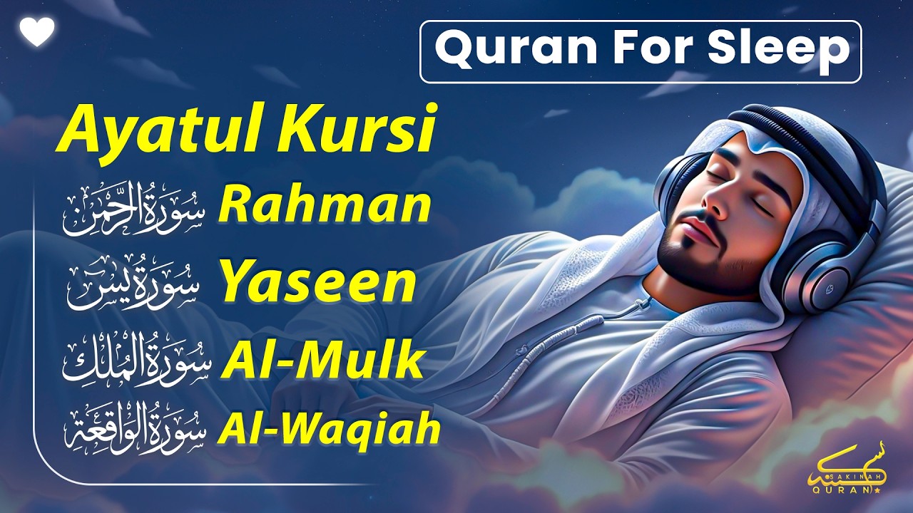 Healing Quran Recitation for Inner Peace | Ayatul Kursi,Al-Fatiha,Surah Ar-Rahman, Al-Mulk, Yasin