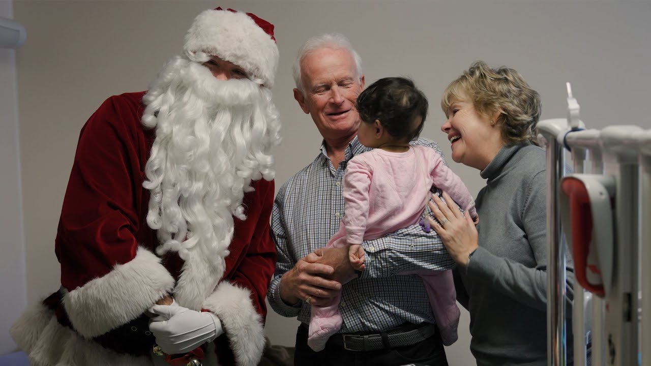 Santa visits Stollery Children's Hospital with help from the Royal Canadian Air Force