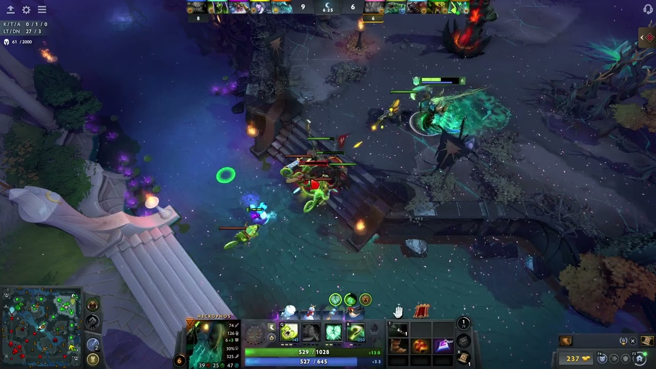 Dota 2: Necrophos Live Gameplay [GER]
