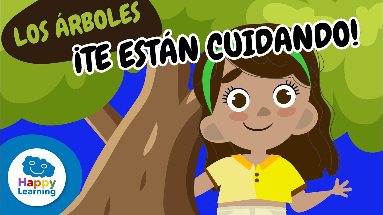 🌳CUIDA LOS ÁRBOLES: ¡Limpian el AIRE que respiras! | Vídeos Educativos para Niños |@Happy Learning Español​