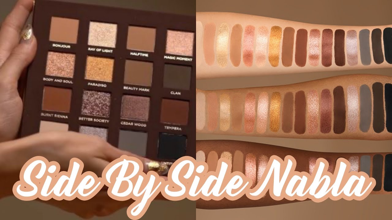 Side By Side de Nabla, Swatches y opiniones bien de cerca | Industrial Beauty