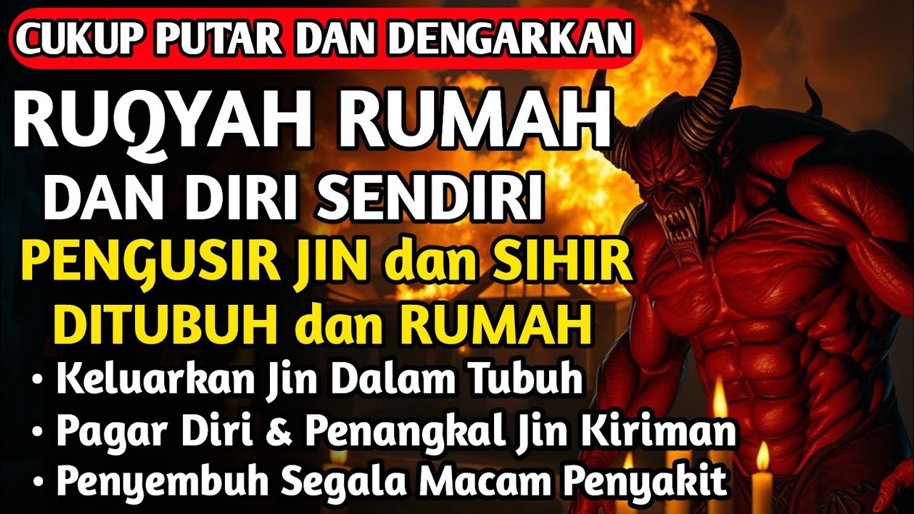RUQYAH RUMAH PENGUSIR JIN, SETAN & SIHIR DI RUMAH & TUBUH, PENENANG HATI DAN FIKIRAN| BY ALAA AQEL