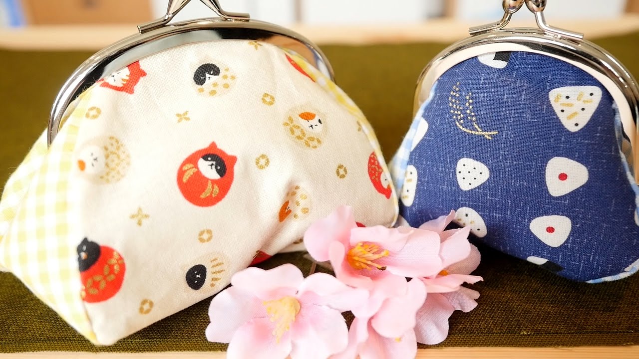 ぷっくりおなかが可愛い！がま口ポーチの作り方。how to make gamaguchi