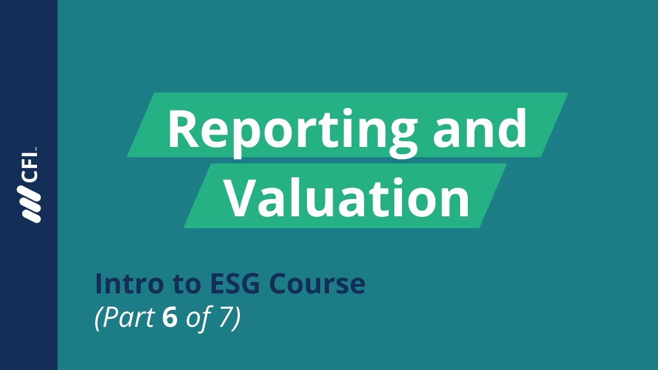 Reporting and Valuation | Intro to ESG Course (Part 6)