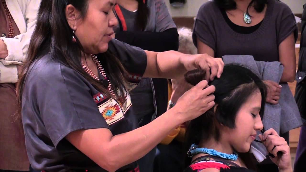 Traditional Hopi hairstyle at MIAC