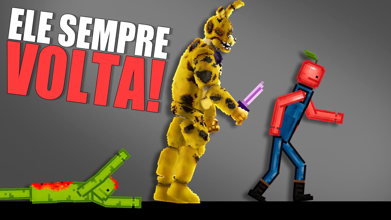 O MELHOR Mod do FNAF no People Playground de Celular (Melon Sandbox)