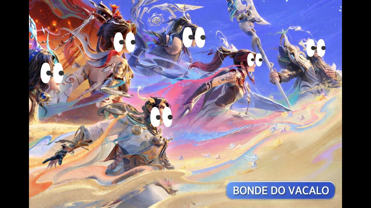 SENDO CARREGADO PELOS MEUS AMIGOS, TESTE DAS SKINS DO ANO NOVO 2026!!!!#hok #honorofkings #