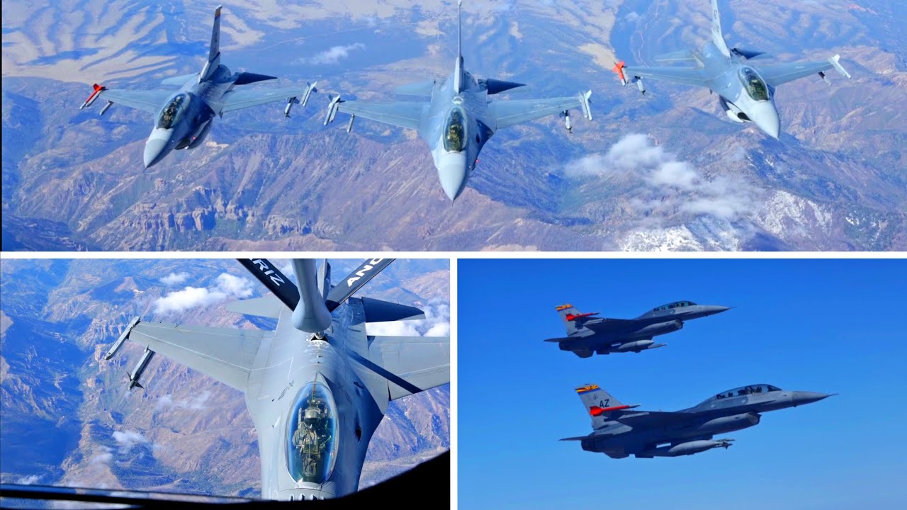 161st Air Refueling Wing KC 135 air refuels 162nd Wing F 16s