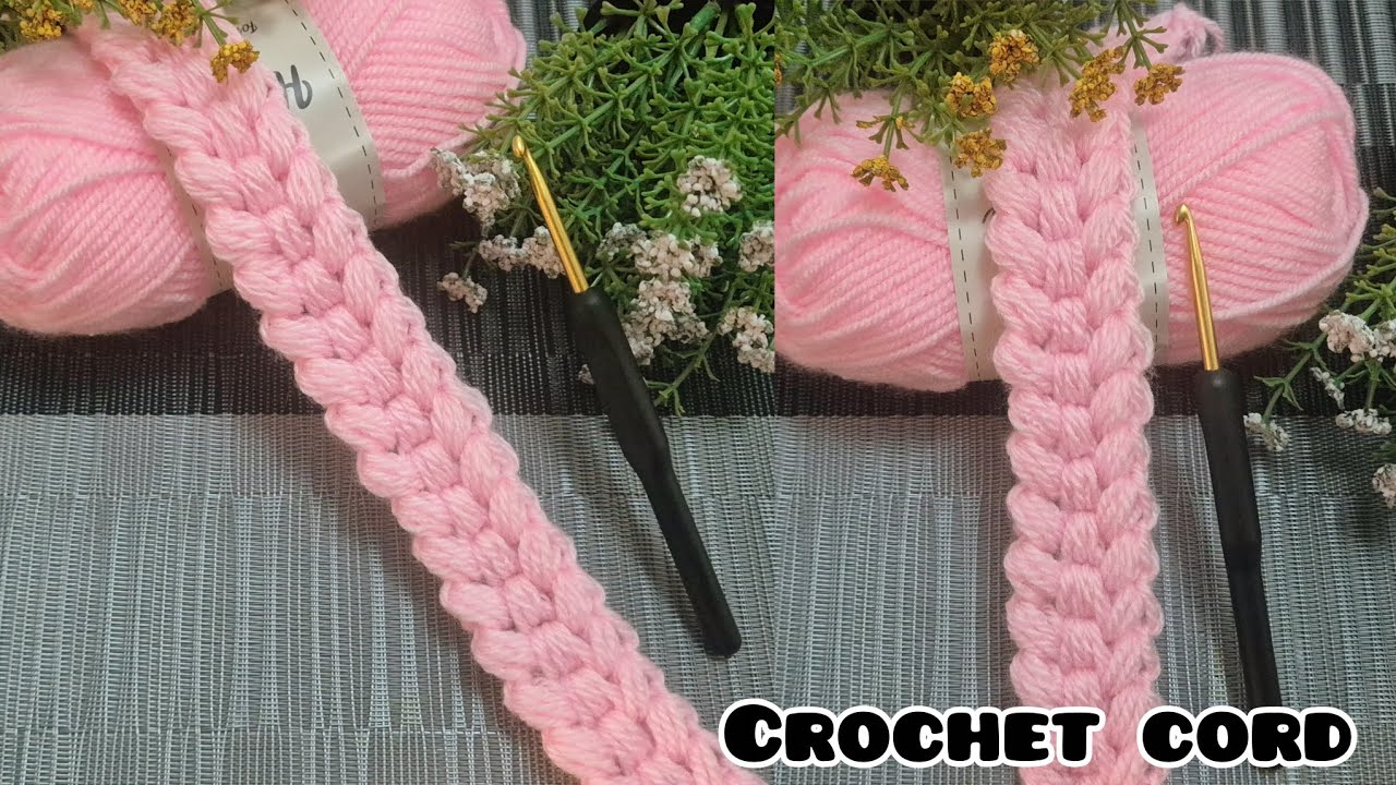 Woooow AMAZING🩷🩷crochet strap/cord/headband pattern absolutely 💯 beginners friendly crochet #crochet