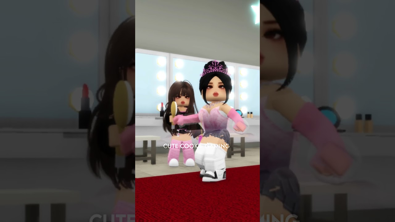 Cute Cookie Gaming in a gown?! 😱 real life face reveal pt.2