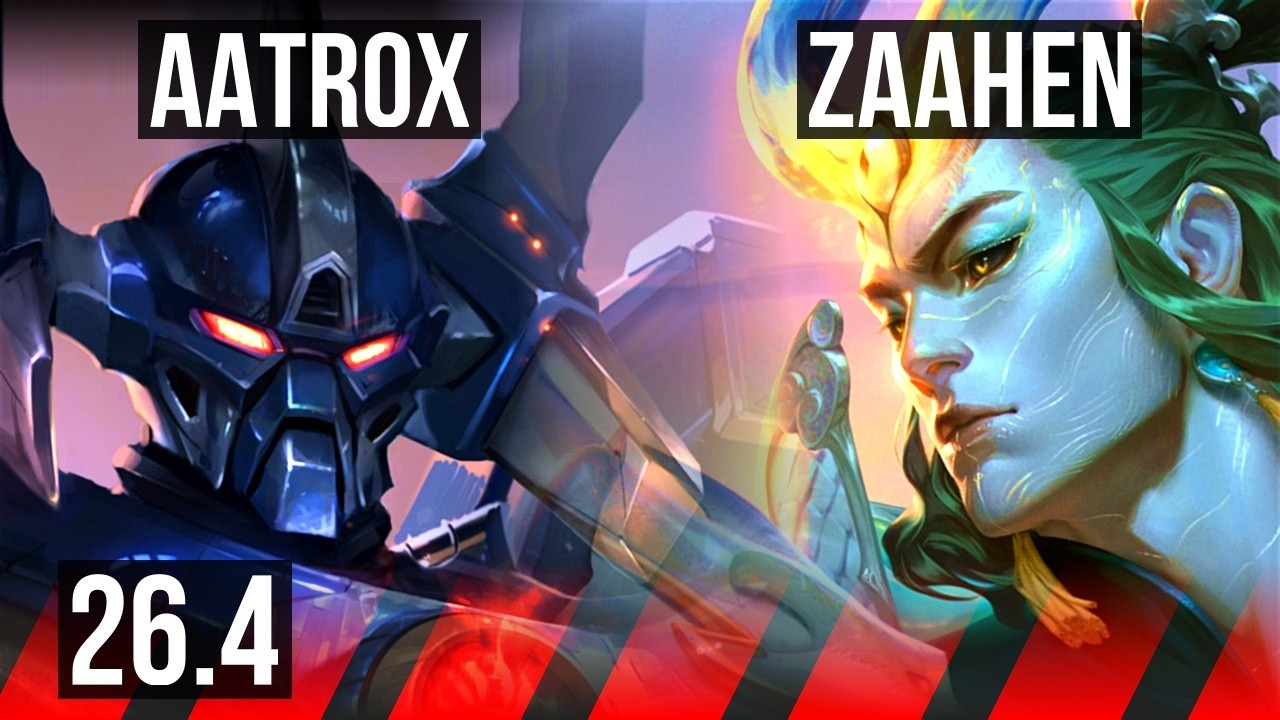 AATROX vs ZAAHEN (TOP) | Good KDA: 12/2/6 | EUW Master | 26.4