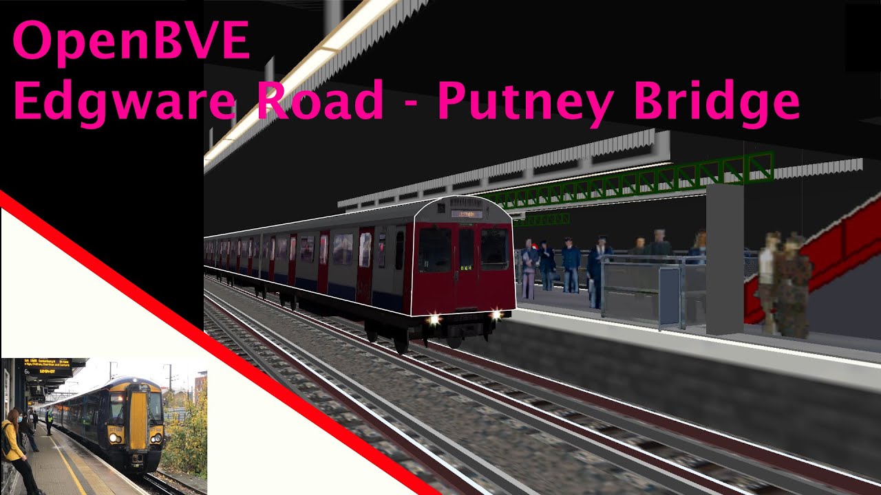 Edgware Road - Putney Bridge in a D Stock! (OpenBVE Timelapse)