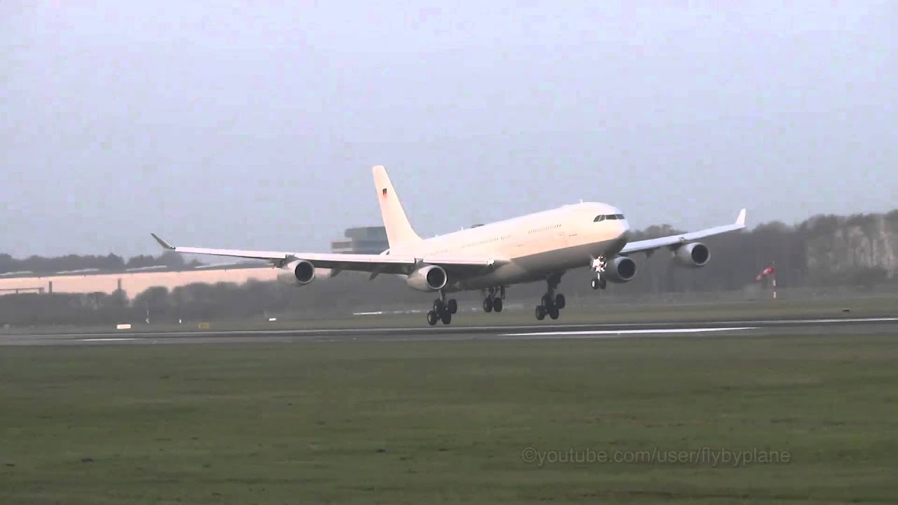 Special Ebola Jet A340 [D-AIGZ] | Landing @ Hamburg Airport