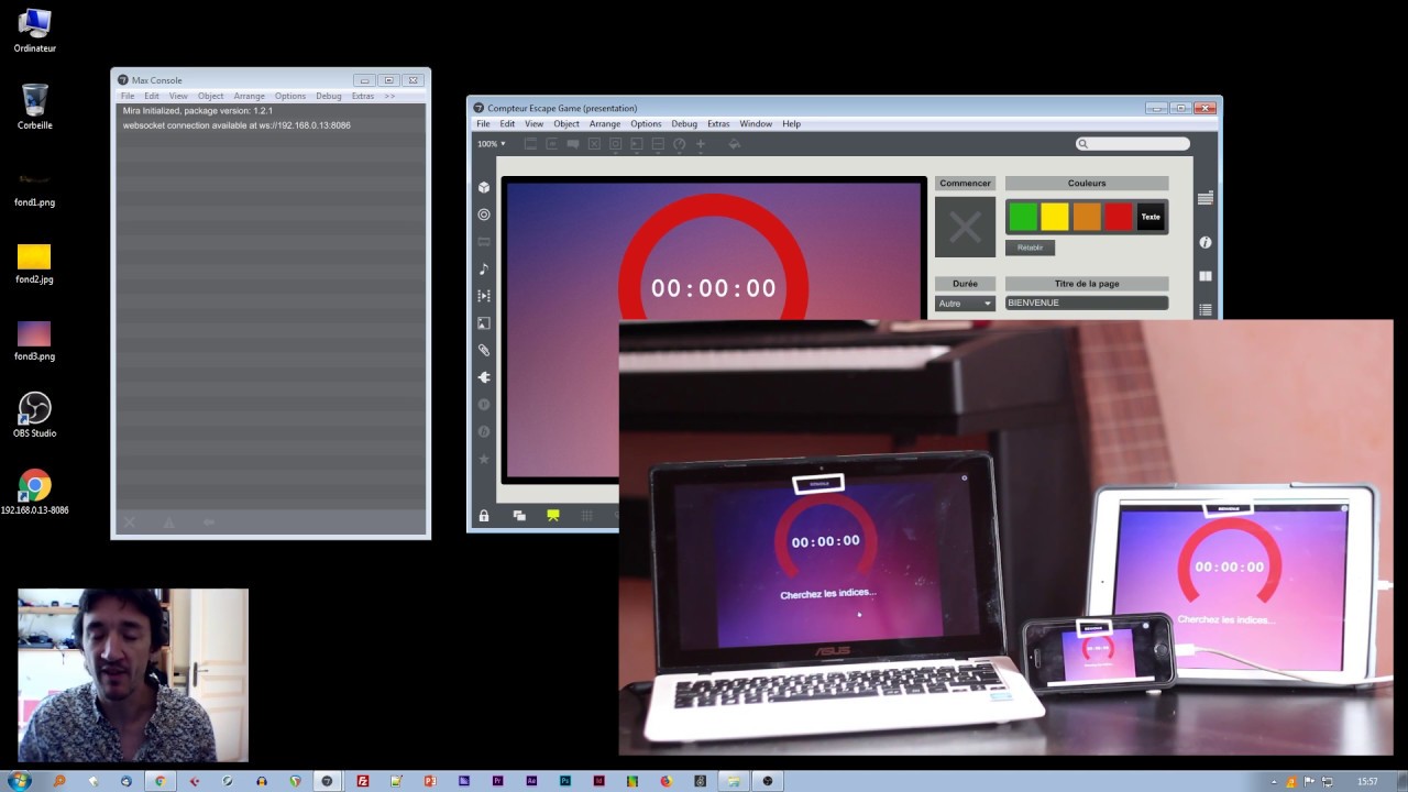 Tutoriel Compteur et Prompteur pour Escape Game