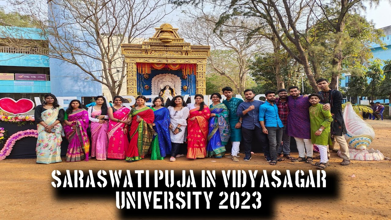 Saraswati Puja in VU campus 2023❤️ ।। Vidyasagar University Puja 2023 bangla