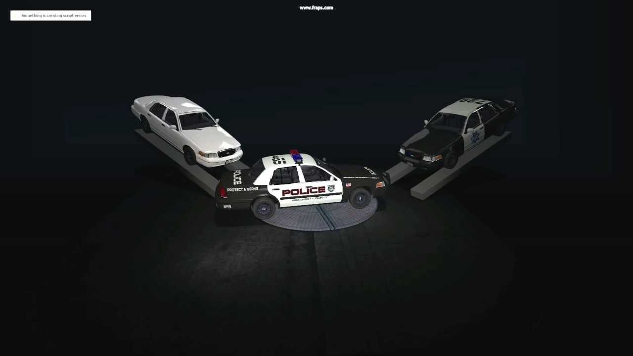 Gmod SentryGunMan's Police car Showcasing