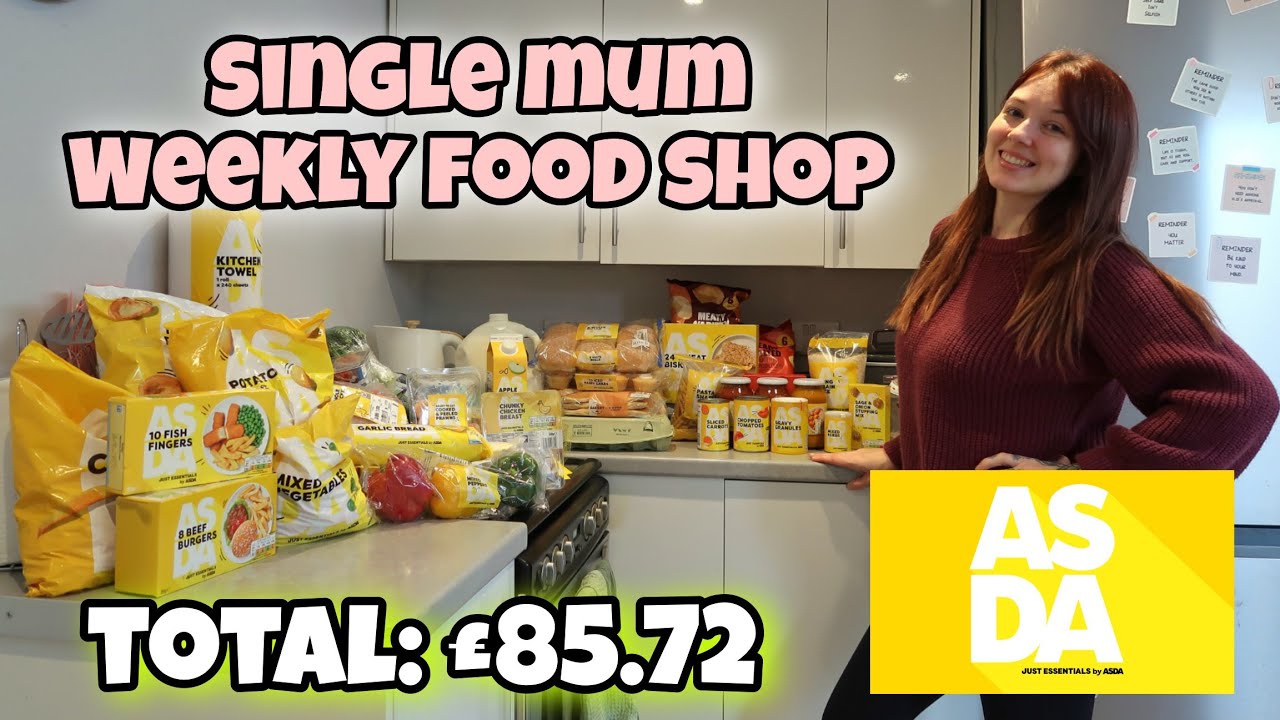 JUST ESSENTIALS BY ASDA WEEKLY FOOD SHOP AS A SINGLE MUM!