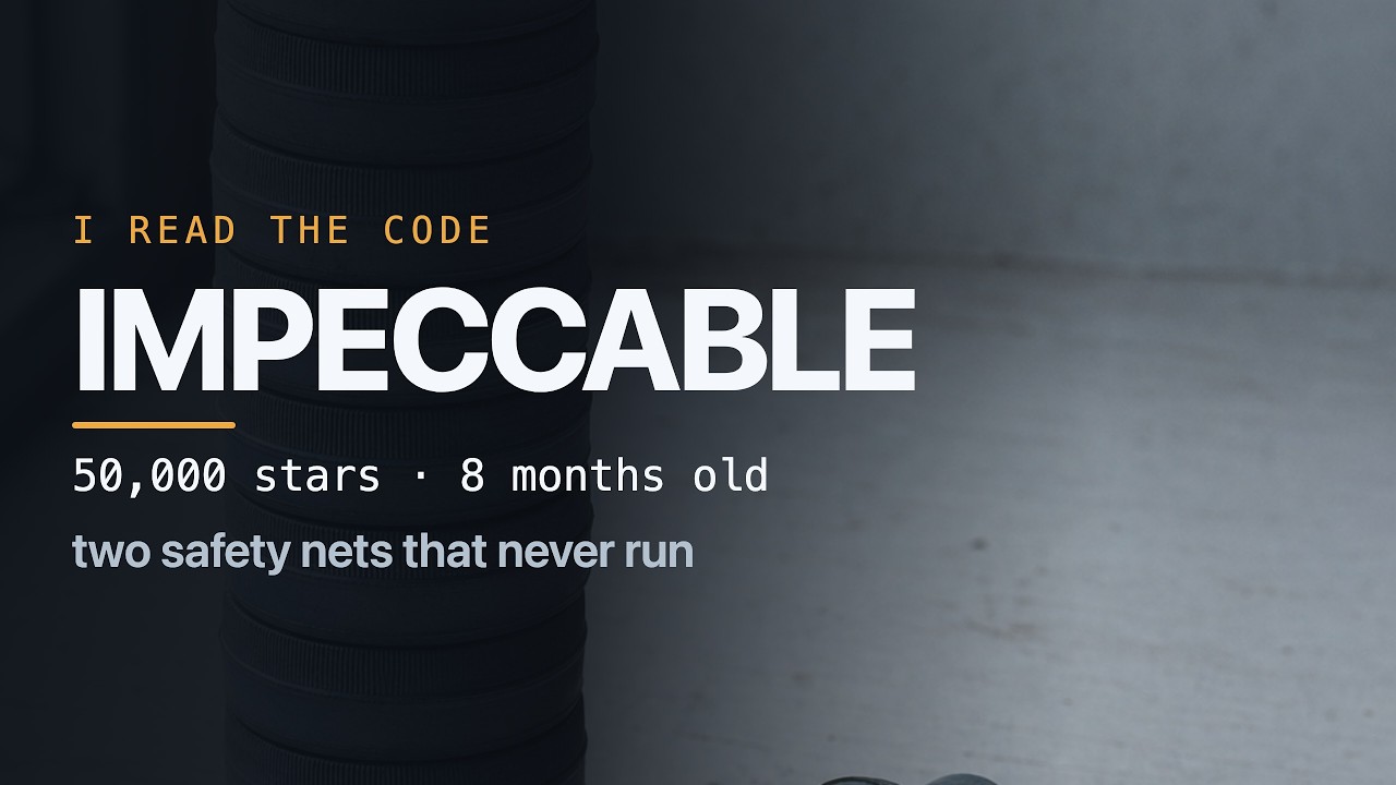 Impeccable: 60 rules against AI design slop, and where they don't run