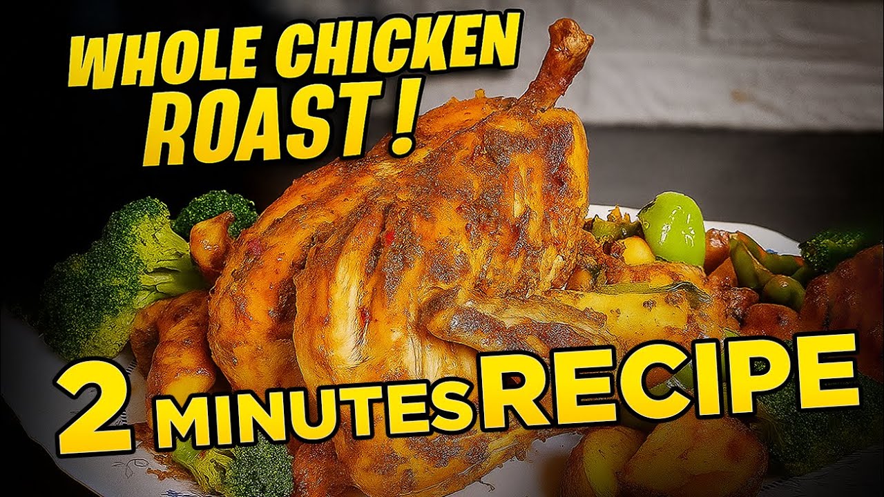 2 Minute Air fried Whole Chicken recipe | Air Fryer | Home Kitchen Recipes.