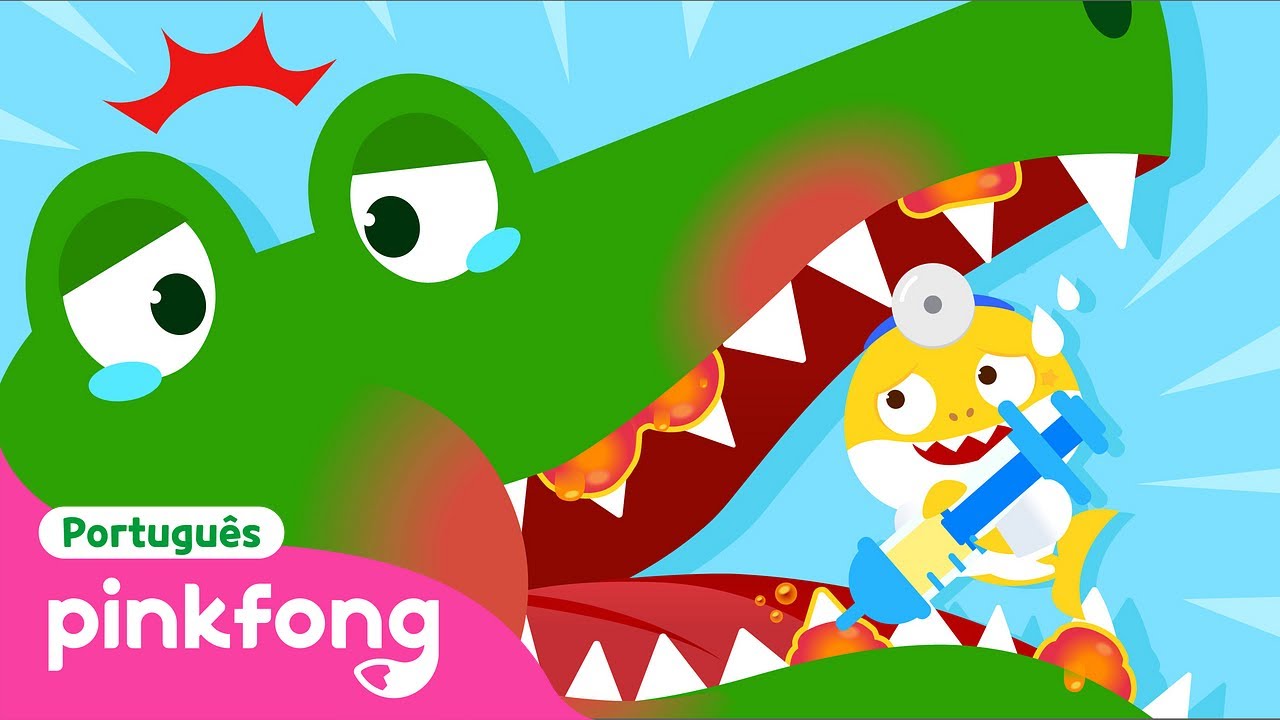 🏥 Amigos da Selva |Brincando com Bebê Tubarão Dentista|Pinkfong, Bebê Tubarão! Canções para Crianças
