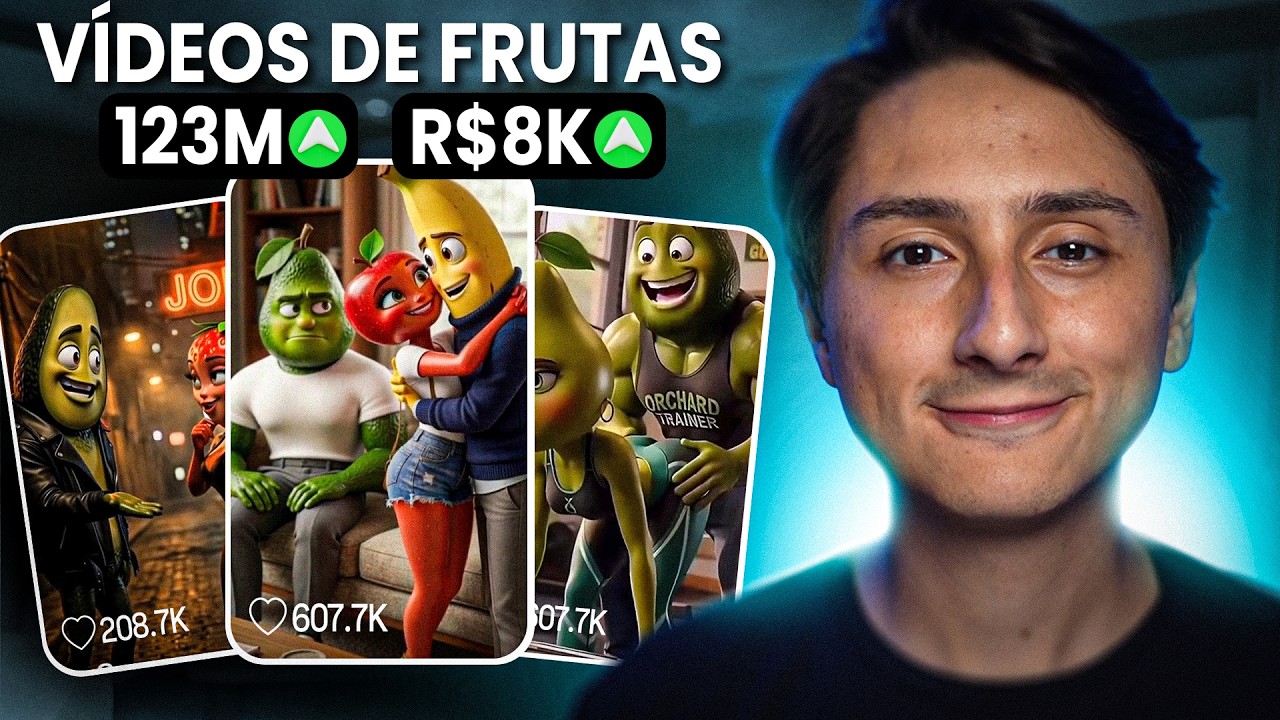Como Criar V&iacute;deos das Frutas Falantes com IA Gr&aacute;tis (Forma F&aacute;cil Com Prompts!)