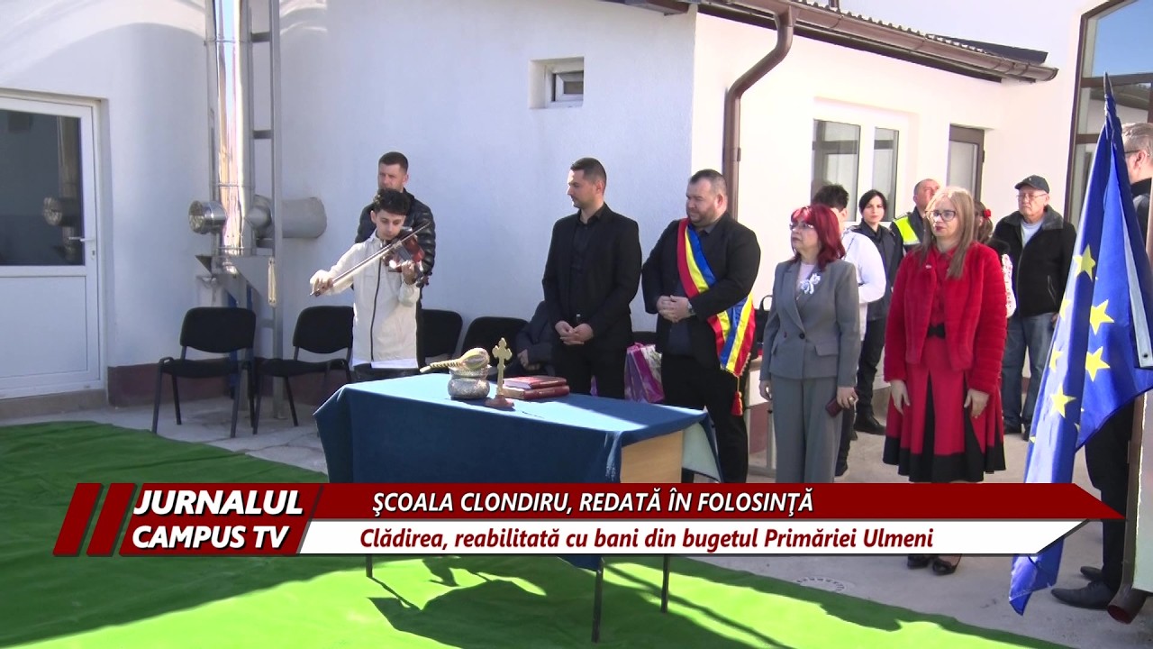 ȘCOALA CLONDIRU A FOST REDATĂ ÎN FOLOSINȚĂ