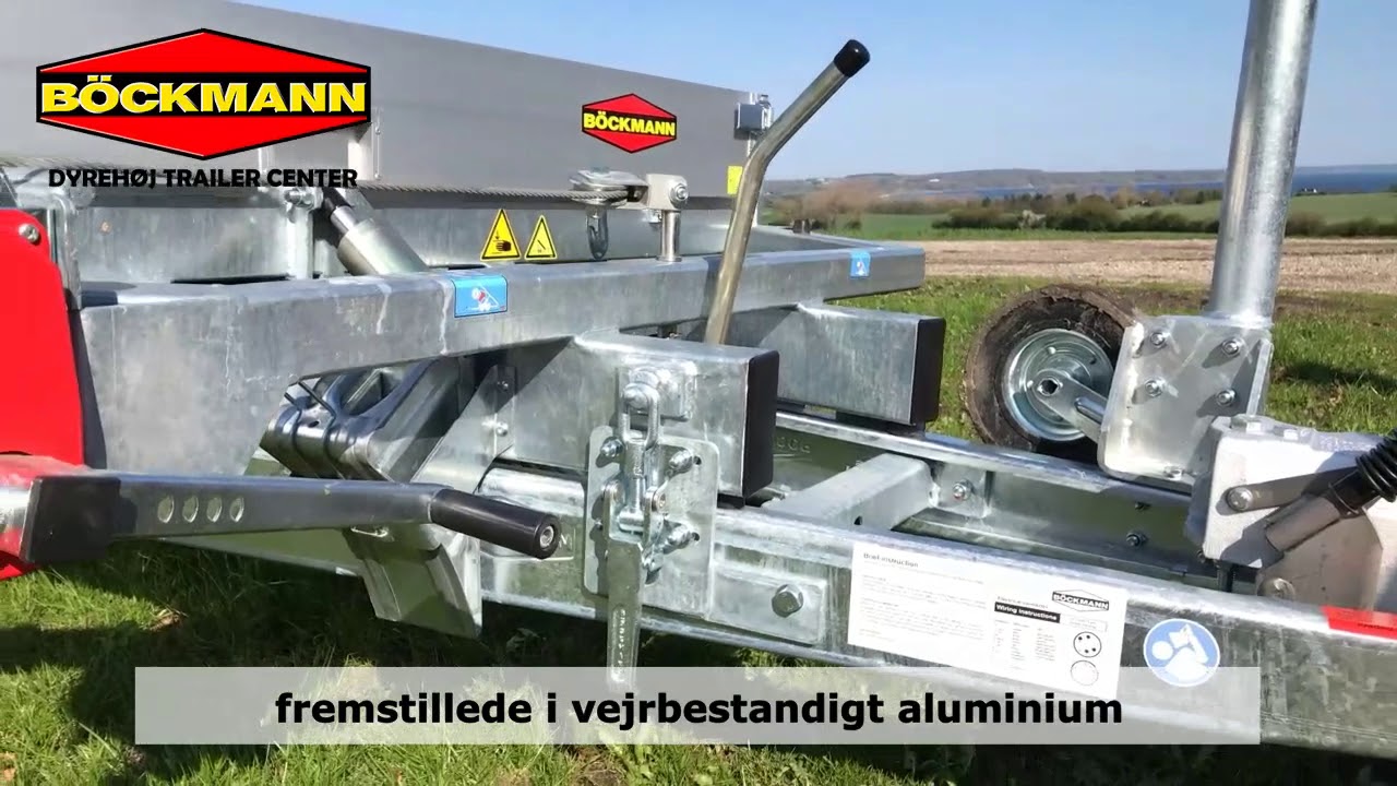 B&ouml;ckmann multitrailer med vippelad.