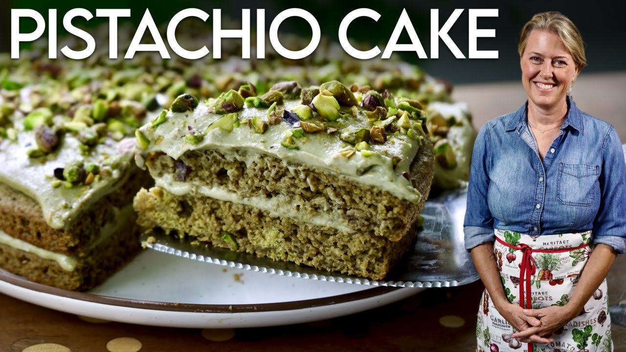 The Plant-Based Pistachio Cake of Your Dreams! #glutenfree #oilfree